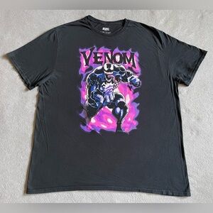 Marvel Venom Men’s T-Shirt Black Size 2XL Short Sleeve